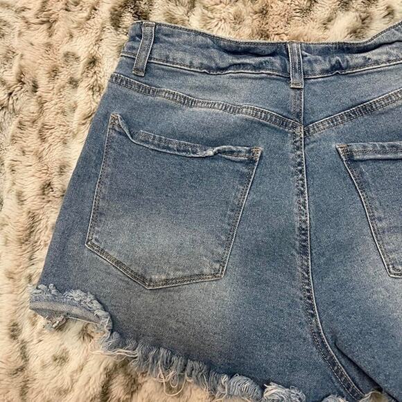 ban(jara) Pearl-Accent Denim Shorts – Size 9/28 - Picture 5 of 7